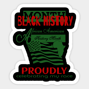 black history month African American Sticker